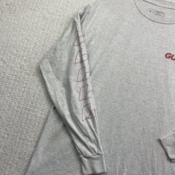 Guru Energy Long Sleeve Promo T-Shirt Men’s Sz L Gray Red Graphic Advertising - Picture 6 of 14